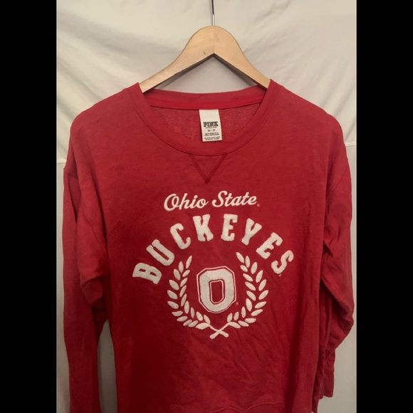 VICTORIA'S SECRET OHIO STATE BUCKEYES RED PULLOVER - Picture 3 of 4